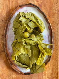 Виноградные листья для долмы из молодых листьев винограда 1 литровая банка