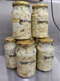 Грибы Грузди маринованные  белянка сорт "Элитный" Челябинская область 1 литр