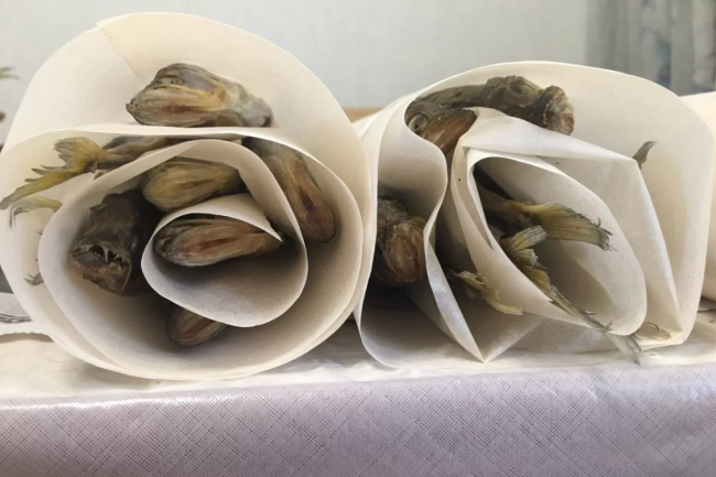 Корюшка вяленая с икрой 1 кг