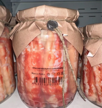 Краб натуральный в стекле 500 гр 1 банка