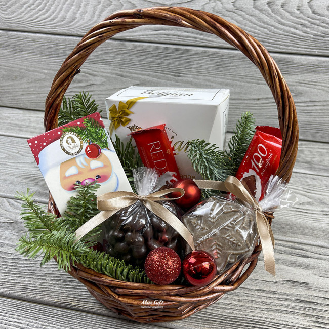 Подарочная корзина «Карамельная вафелька»