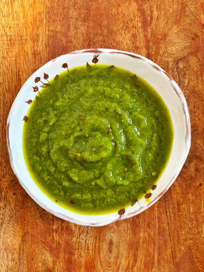 Ткемали кисло-сладкий из зеленой сливы 0,5 литра 