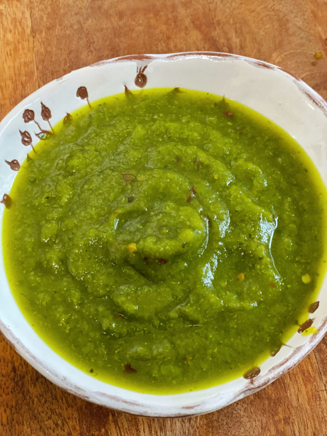 Ткемали кисло-сладкий из зеленой сливы 0,5 литра 