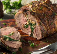 Рулет из ягненка со шпинатом горячего копчения 1 кг