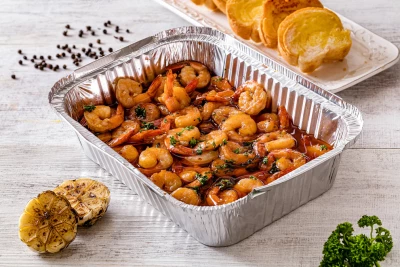 Запечённые креветки по Тайски с овощами и соусом от нашего бренд-шефа FS 1кг