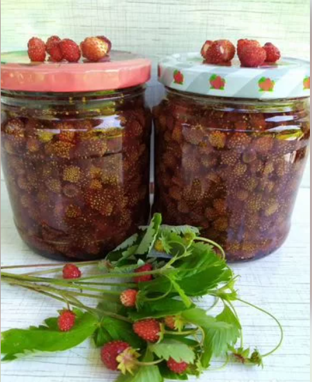 Варенье земляничное с сахаром (Калужская область) 0,5 литра 