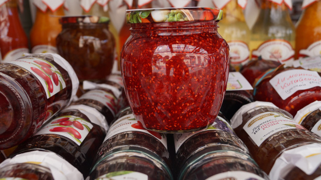 Малина Вологодская протёртая (0,5л) 1 банка