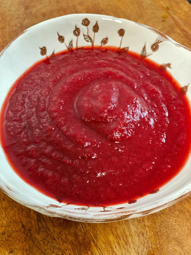 Ткемали кислый - сладкий из красной сливы 0,5 литра 