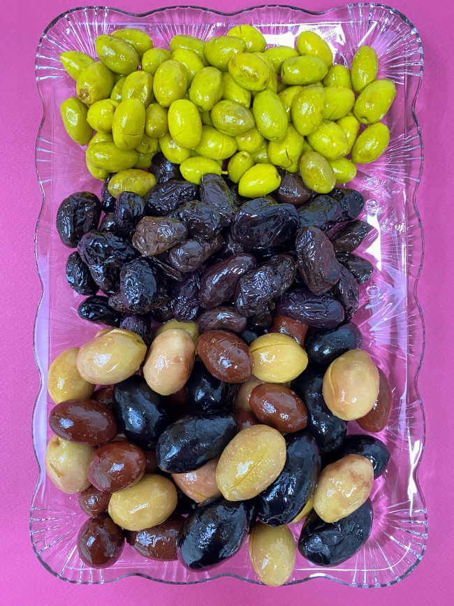 Ассорти оливок, маслин с косточкой 6-7 видов 500 гр