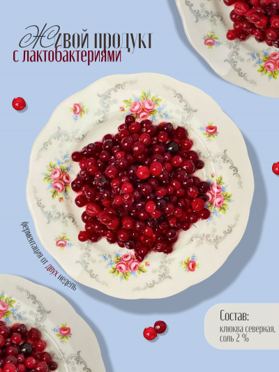 Ферментированная (моченая) северная клюква 500 мл