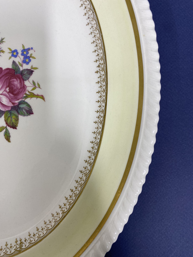 Винтажный английский фаянс Johnson Brothers, серия Windsor Ware, блюдо 35,5×27,6 см