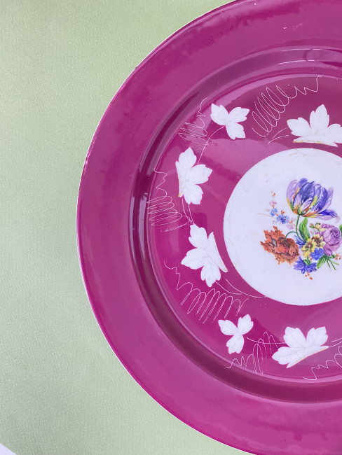 Редкая тарелка фарфоровой мануфактуры Гарднер 