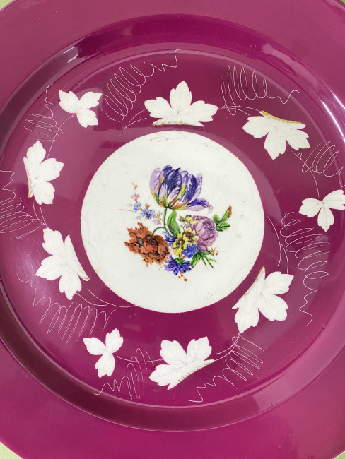 Редкая тарелка фарфоровой мануфактуры Гарднер 
