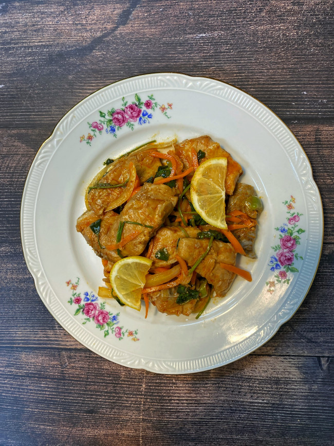 Хе из карпа с салатом (лук и морковка) ПРЕМИУМ КАЧЕСТВО 500 гр