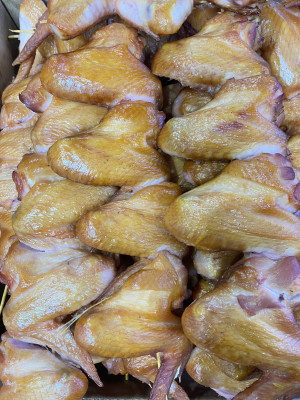 Куриные крылышки горячего копчения 3 кг