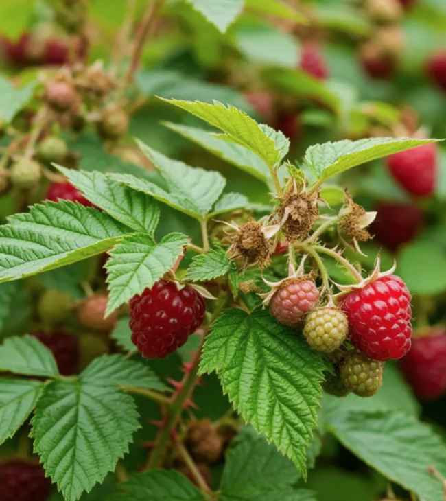 Свежие листья лесной малины 300 гр