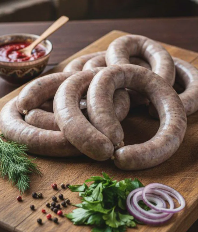 Конская колбаса казы сырая ( Киргизия ) 1 кг Конская колбаса казы сырая ( Киргизия ) 1 кг