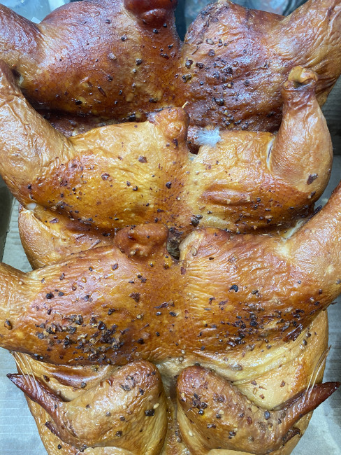 Курица табака горячего копчения (примерный вес тушки 1,5-2 кг) 1 кг