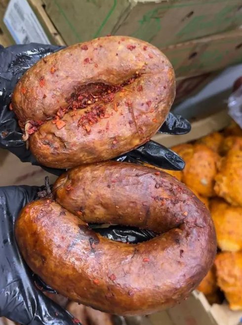 Куриная колбаса со сладким перцем 1 кг